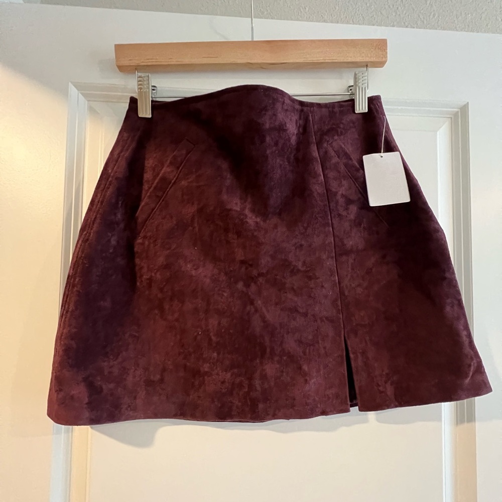 Blank NYC faux suede mini skirt